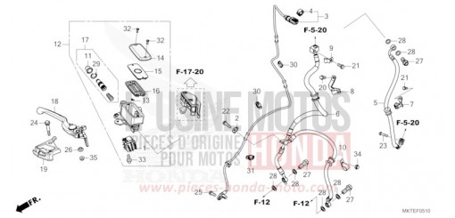 MAITRE-CYLINDRE DE FREIN AVANT CYLINDRE ADV750T de 2026